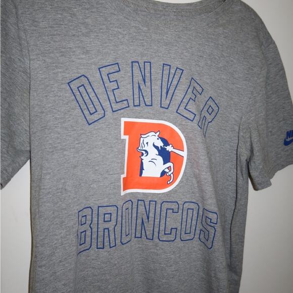 Nike Gray Denver Broncos Short Sleeve Tee Small - Picture 3 of 5
